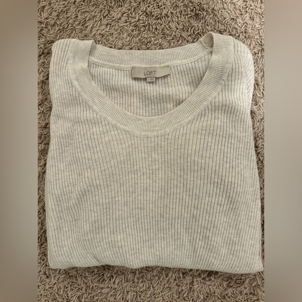 LOFT Ribbed Sweater